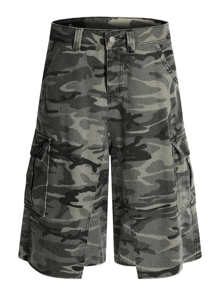 Men's Camouflage Cargo Capri Jeans
