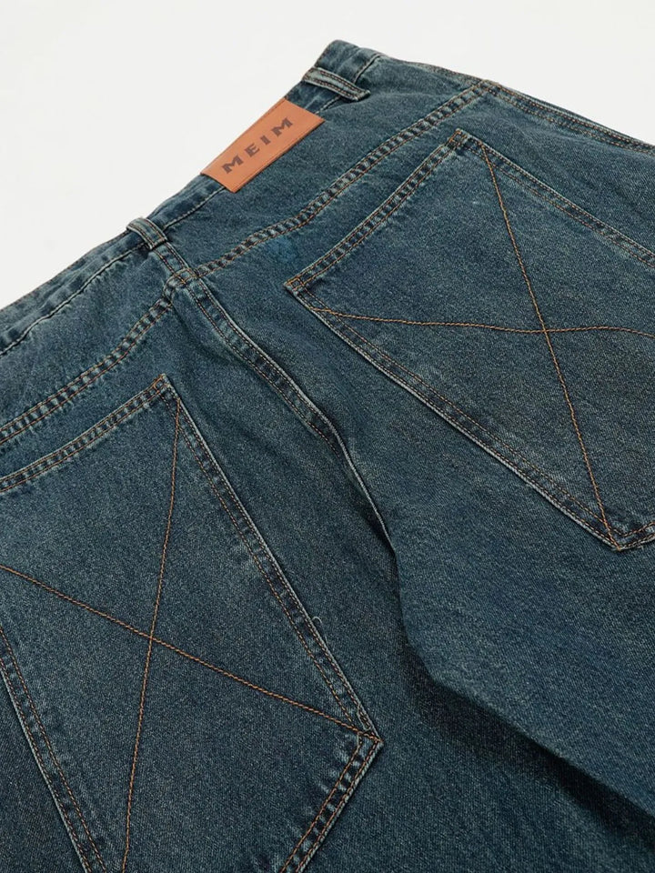 Men's Vintage Wide Leg Baggy Jeans