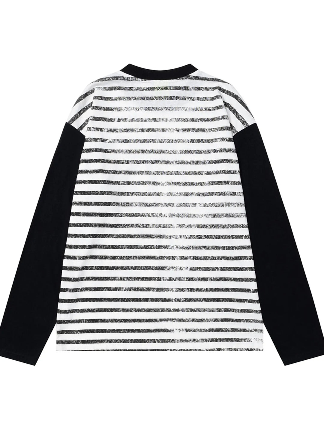 Men's Vintage Style Photo Print Contrast Sleeve T-Shirt