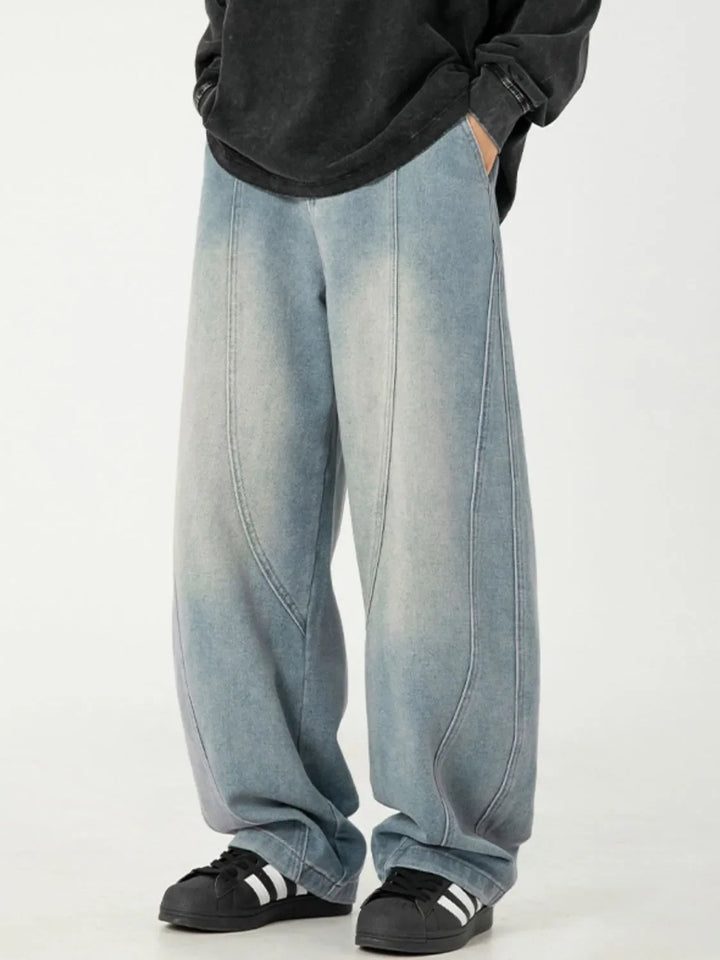 Men's Plus Size Wide Leg Jeans