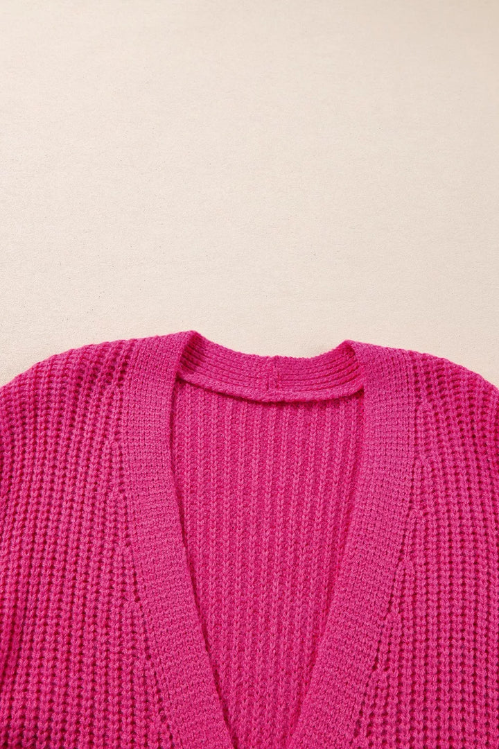 Chunky Knit Button-Down Cardigan