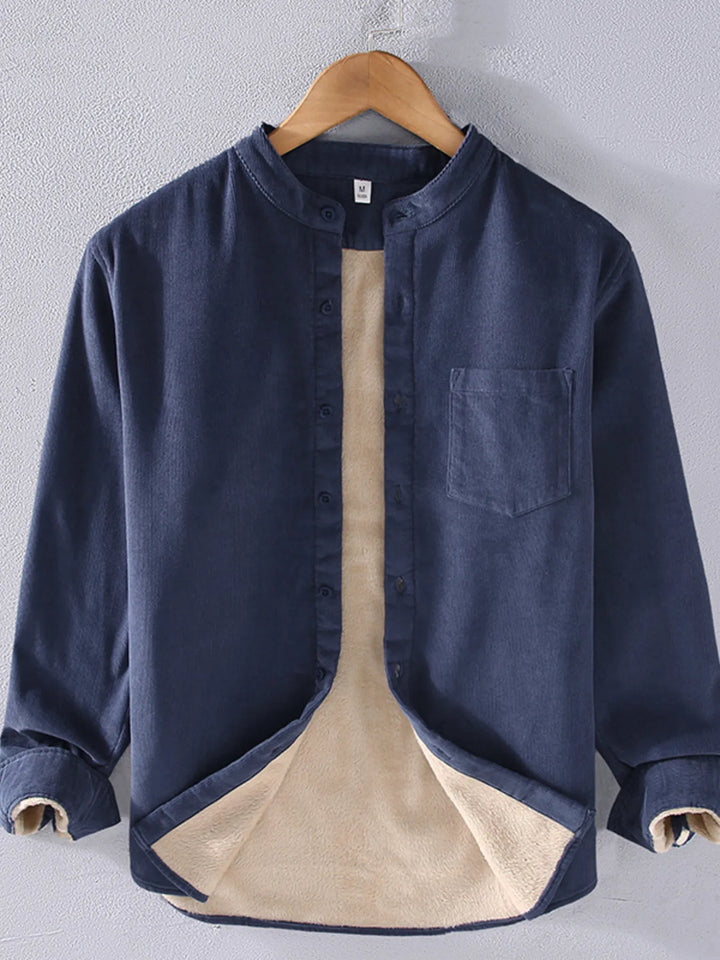 Men's Plus Size Button Up Long Sleeve Shirt