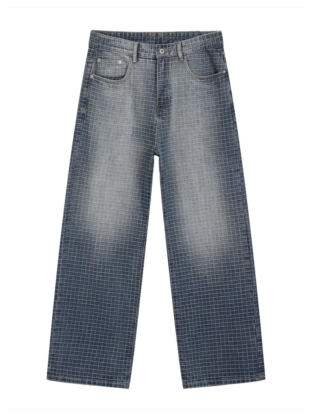 Men's Plaid Relaxed Fit Jeans