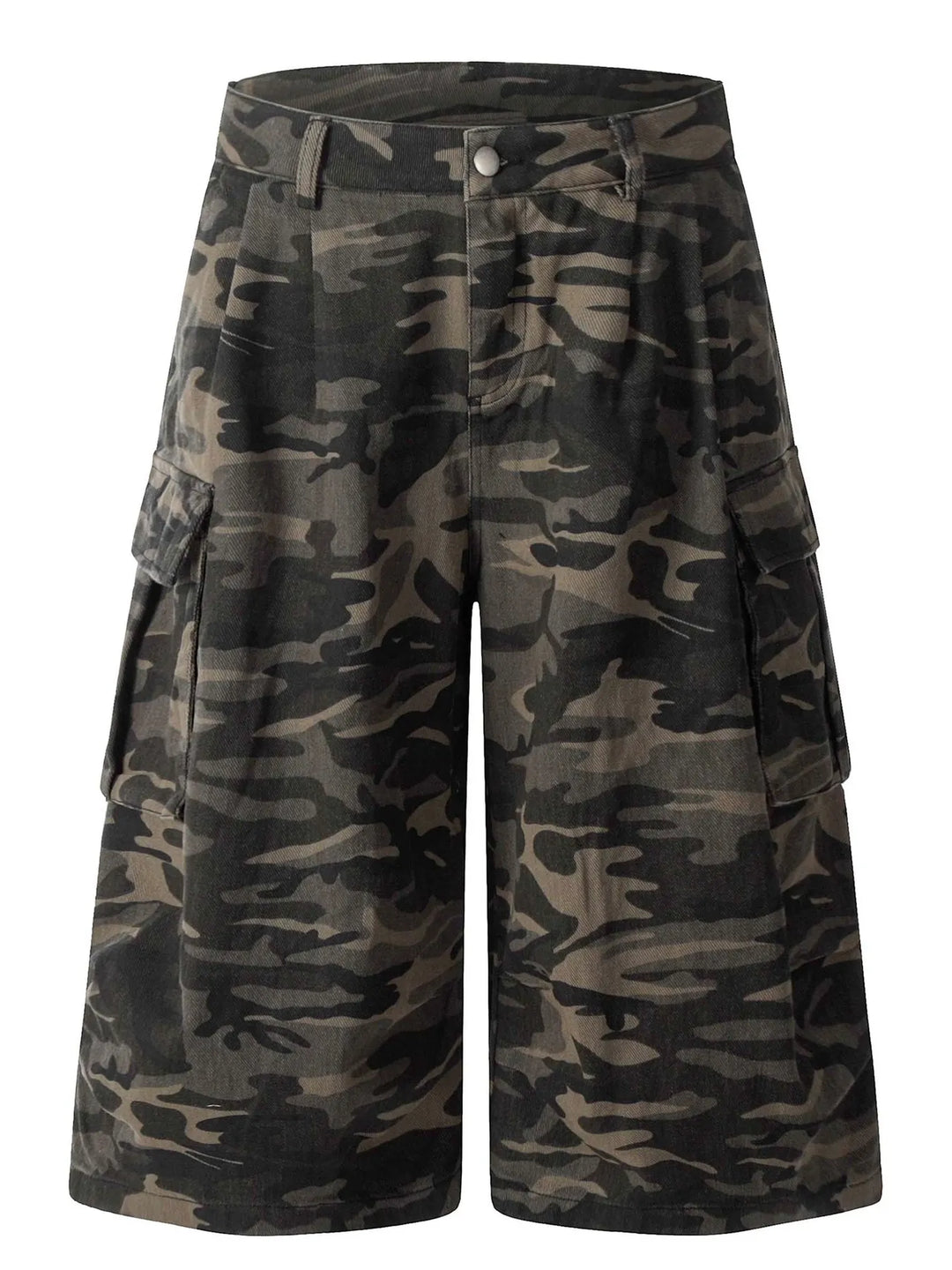 Men's Full Size Camouflage Cargo Denim Shorts Plus Size