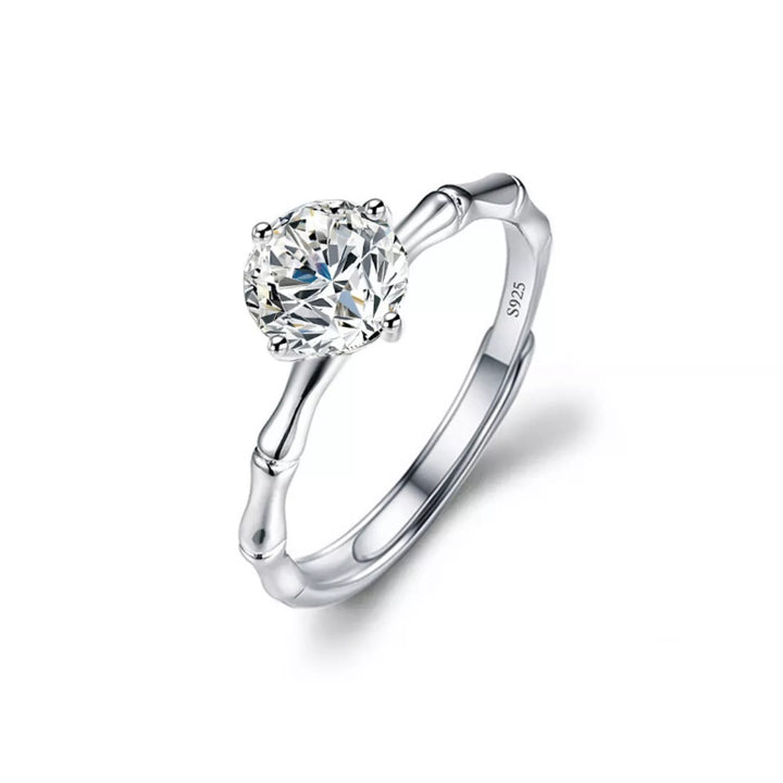 1 Carat Moissanite Minimalist Ring