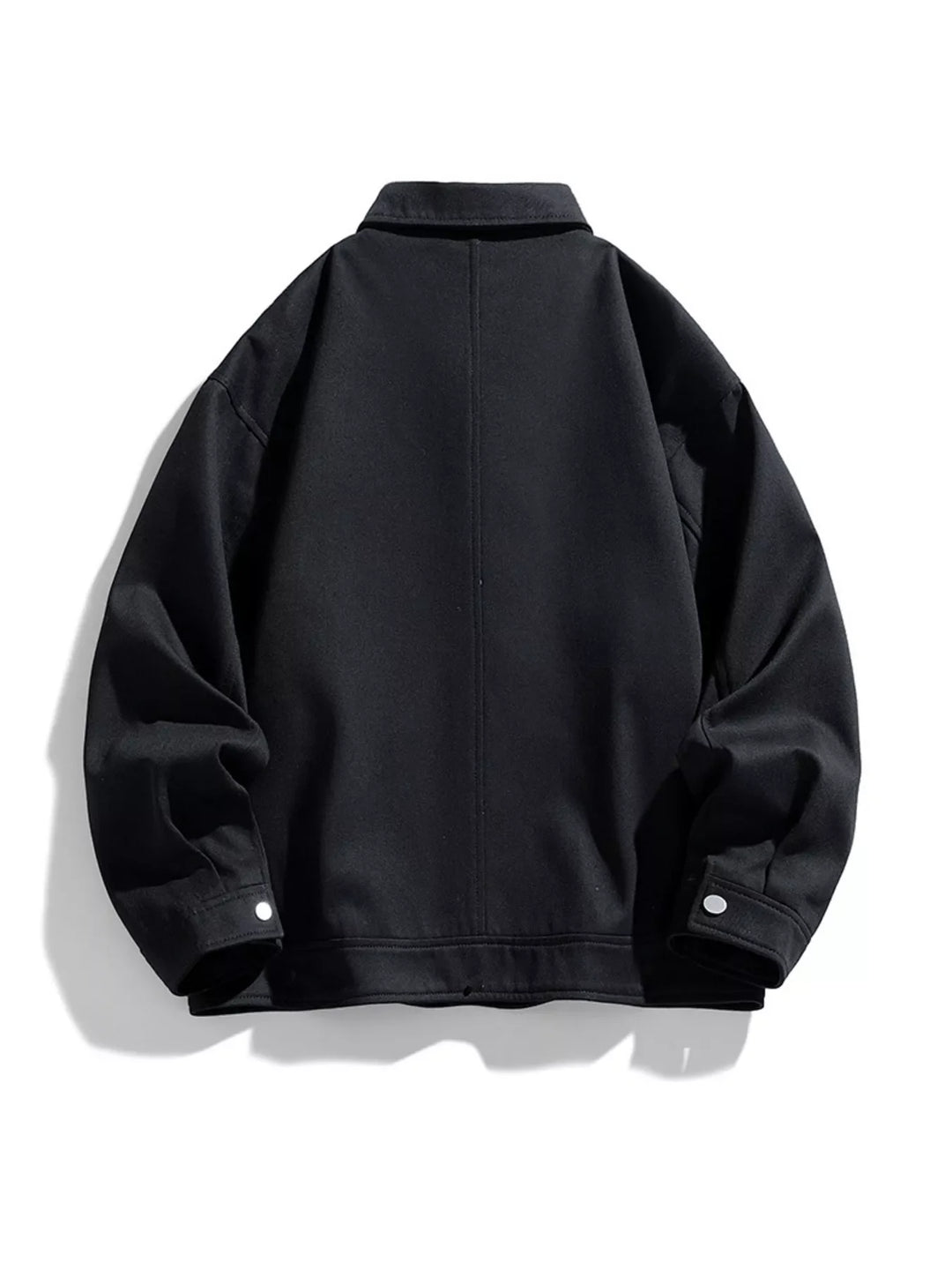 Men's Plus Size Casual Snap-Down Jacket