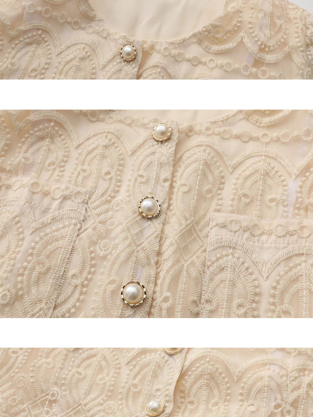 Embroidered Long Sleeve Top and Skirt Set
