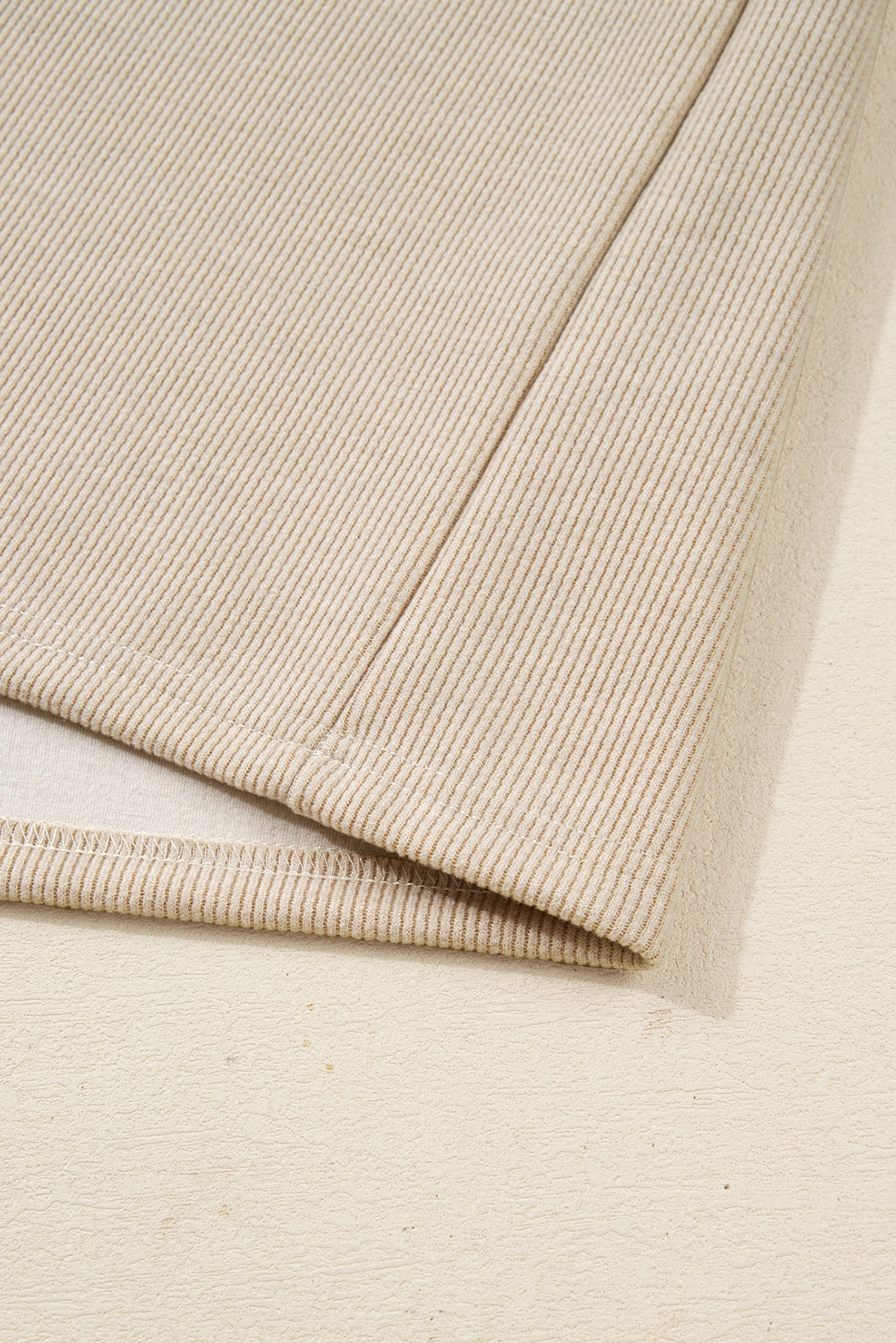 Jet Stream Lace Drawstring Pullover Hoodie and High Waist Pants Corduroy Suit