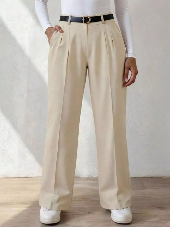 High Waist Wide Leg Dress Pants