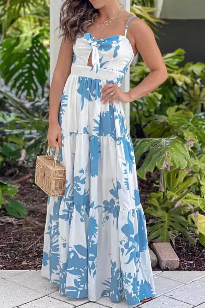 Cut-Out Sweetheart Neck Maxi Dress