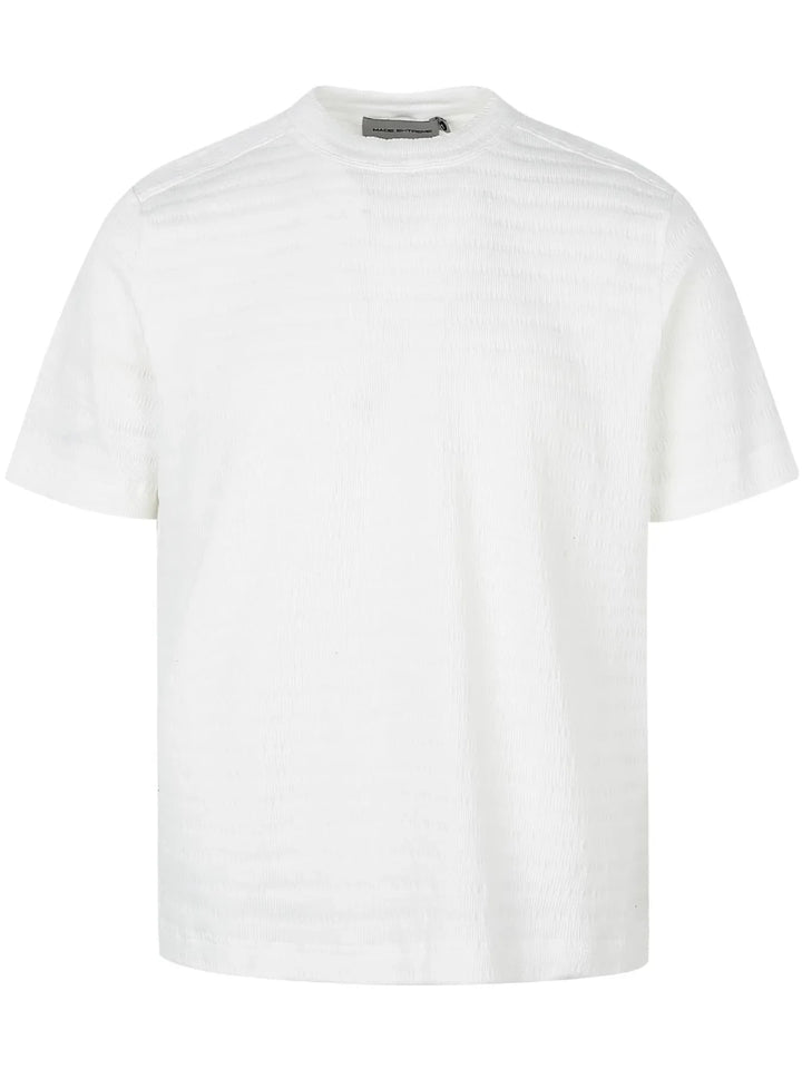 Men's Textured Knit Crew Neck T-Shirt