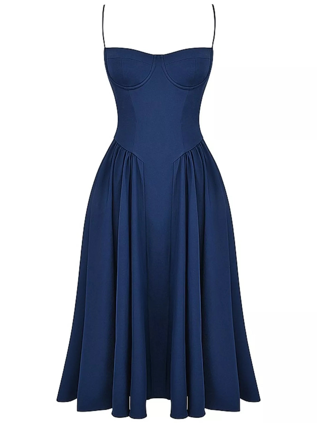 Sweetheart Neck Midi Cami Dress
