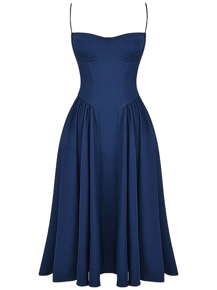 Sweetheart Neck Midi Cami Dress