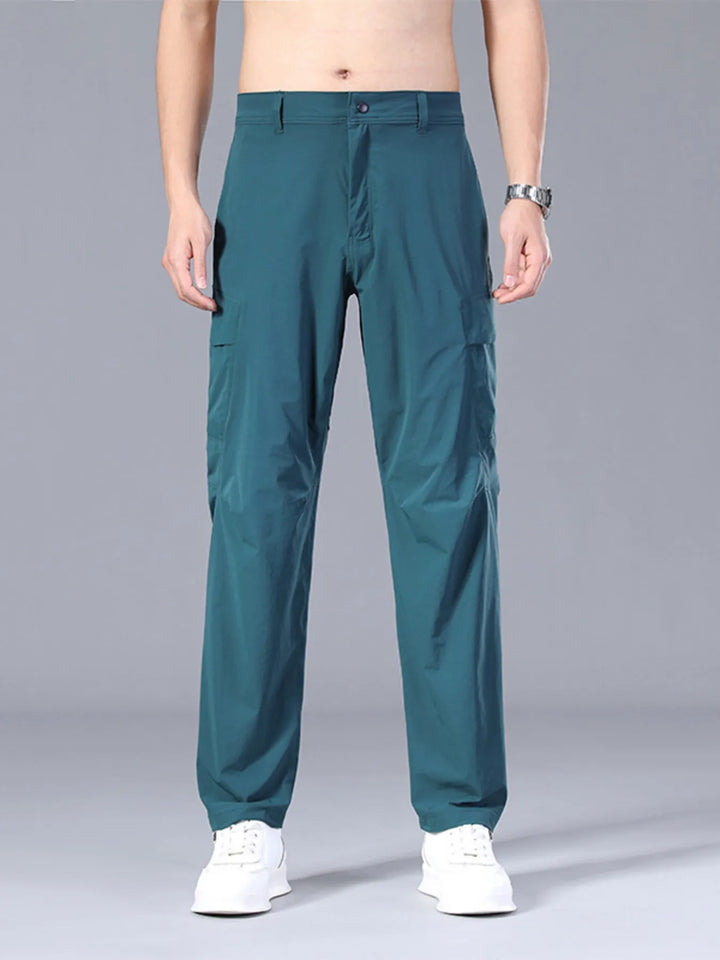 Men's Plus Size Pocketed Loose Fit Pants