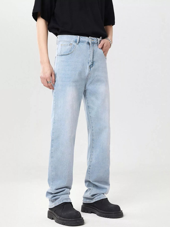 Men's Full Size Wide Leg Jeans Plus Size