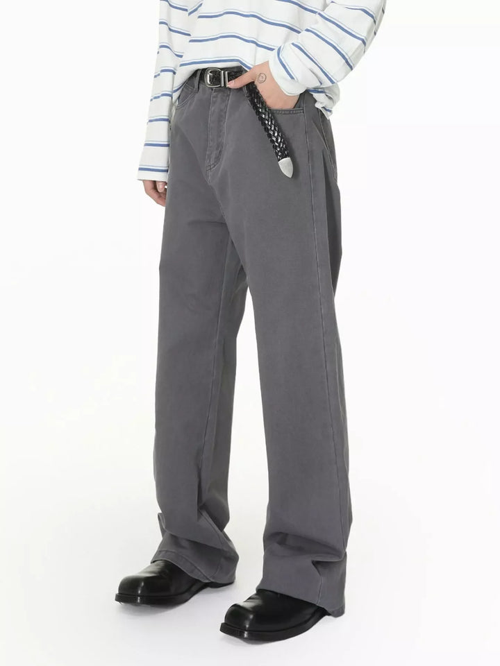Men's Washed Loose Fit Jeans