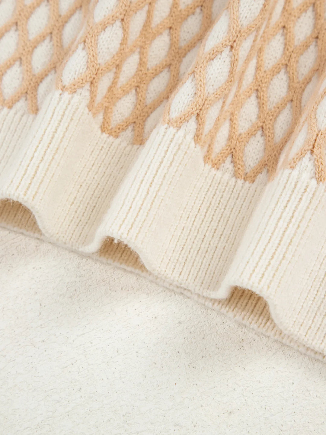 Textured Knit Mock Neck Sweater