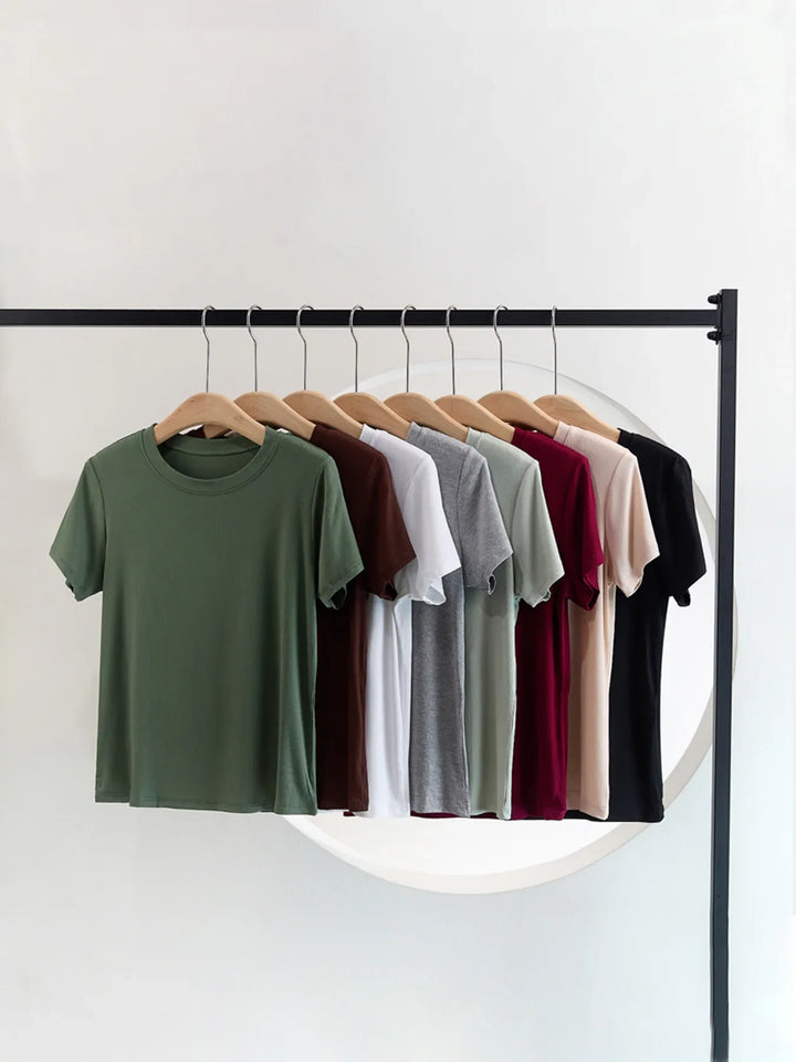 Crew Neck Short Sleeve T-Shirt