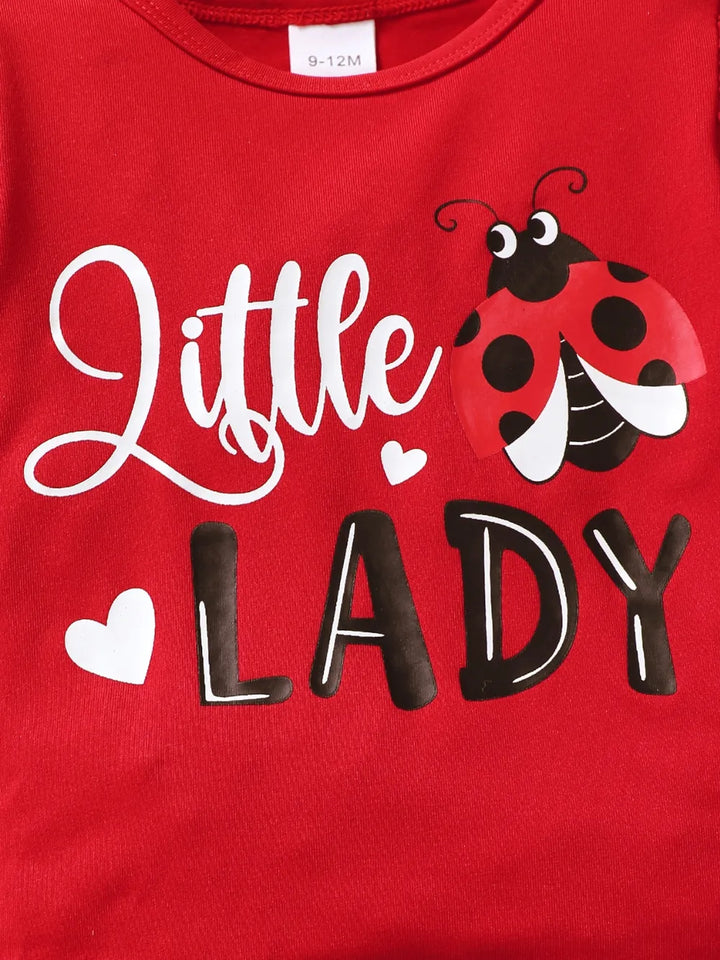 Children's Cartoon Top and Pants Set