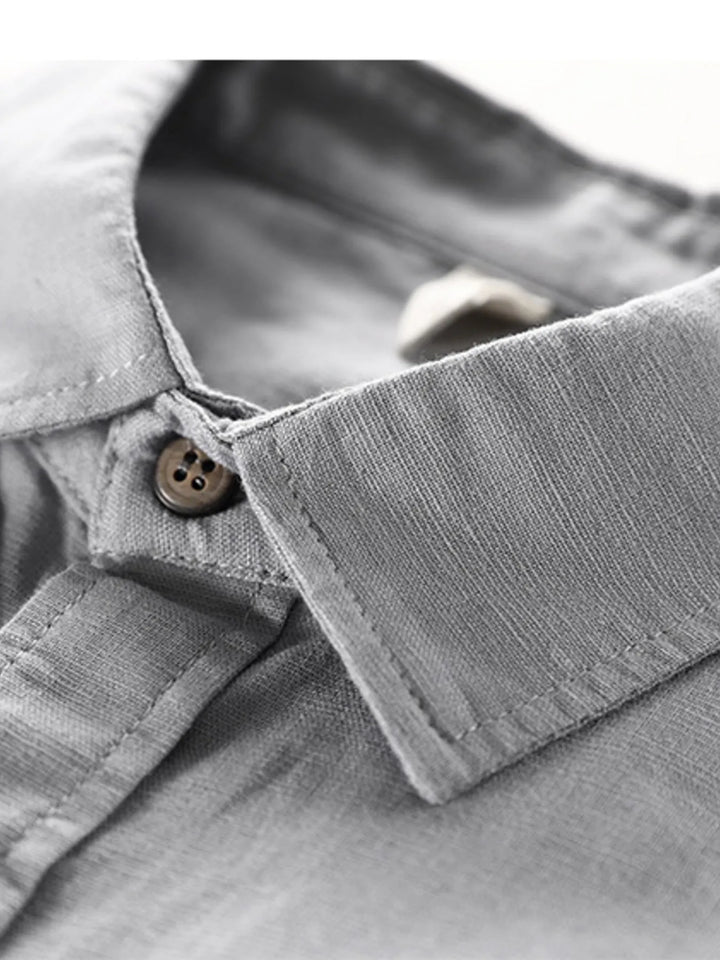 Men's Plus Size Button Up Long Sleeve Shirt