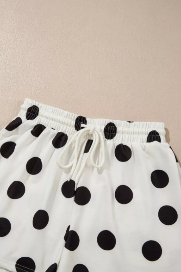 Polka Dot Tee and Shorts 2-Piece Set