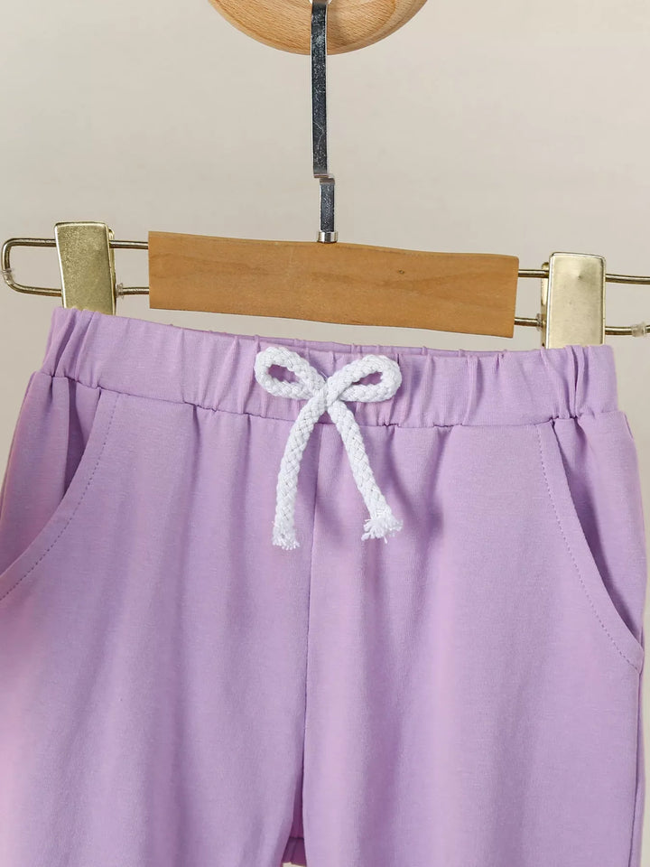 Children's Flower Long Sleeve Top and Pants Set