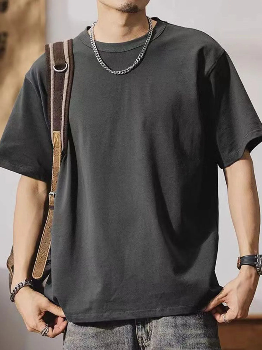 Men's Round Neck Short Sleeve T-Shirt