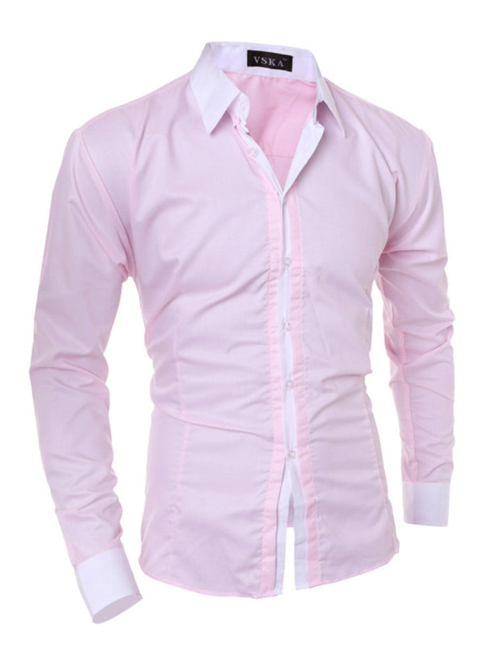 Men's Slim Fit Long Sleeve Shirt