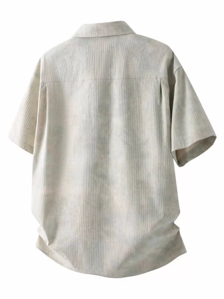 Men's Plus Size Casual Short Sleeve Shirt