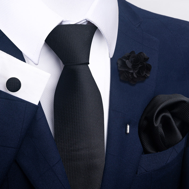 Men's Tie Suit Pocket Square Combo 8