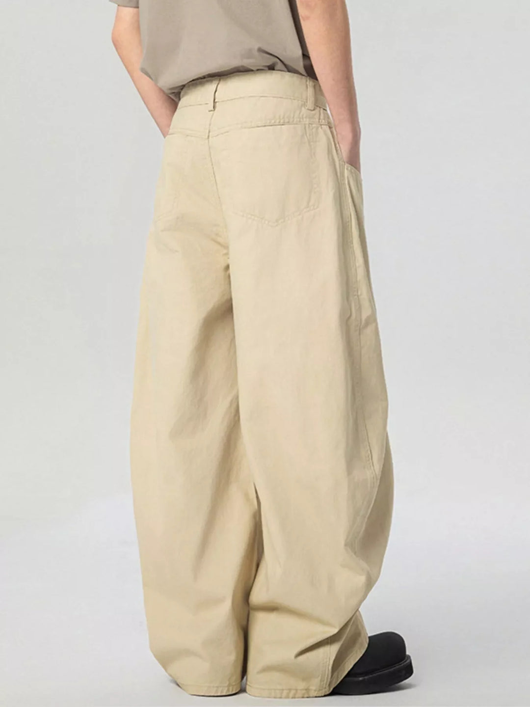 Men's Pocketed Wide Leg Pants