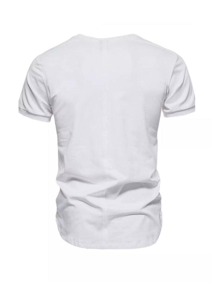 Men's Plus Size Round Neck Tactical Style T-Shirt