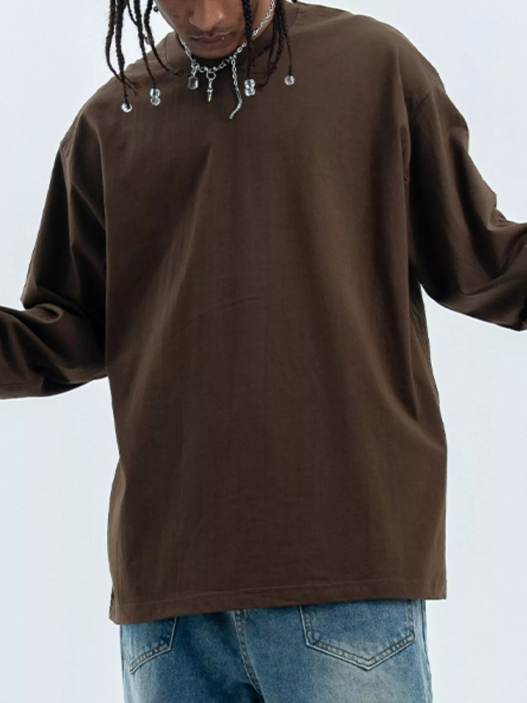 Men's Round Neck Long Sleeve T-Shirt