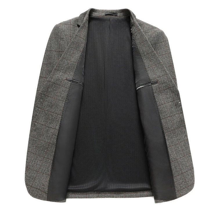 Mens Casual Suit Stretchy Wrinkle-free Trendy Suit