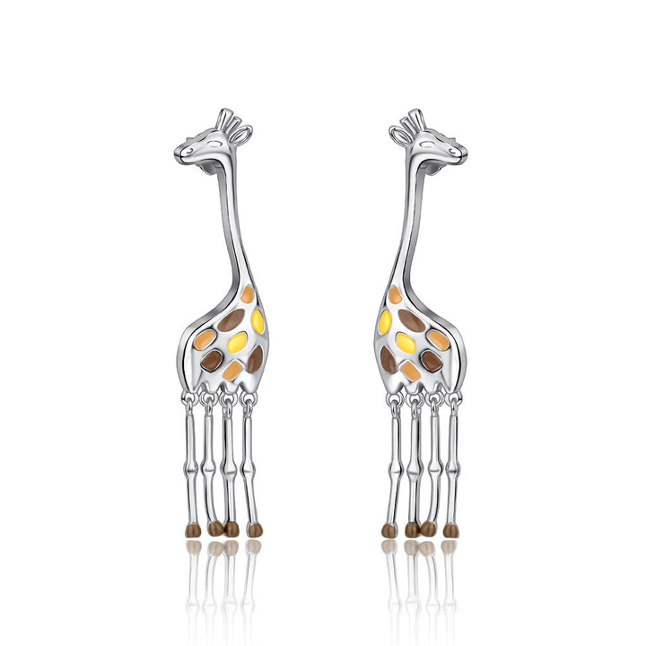 White Copper Electroplated With Thick Silver Personalized Earrings