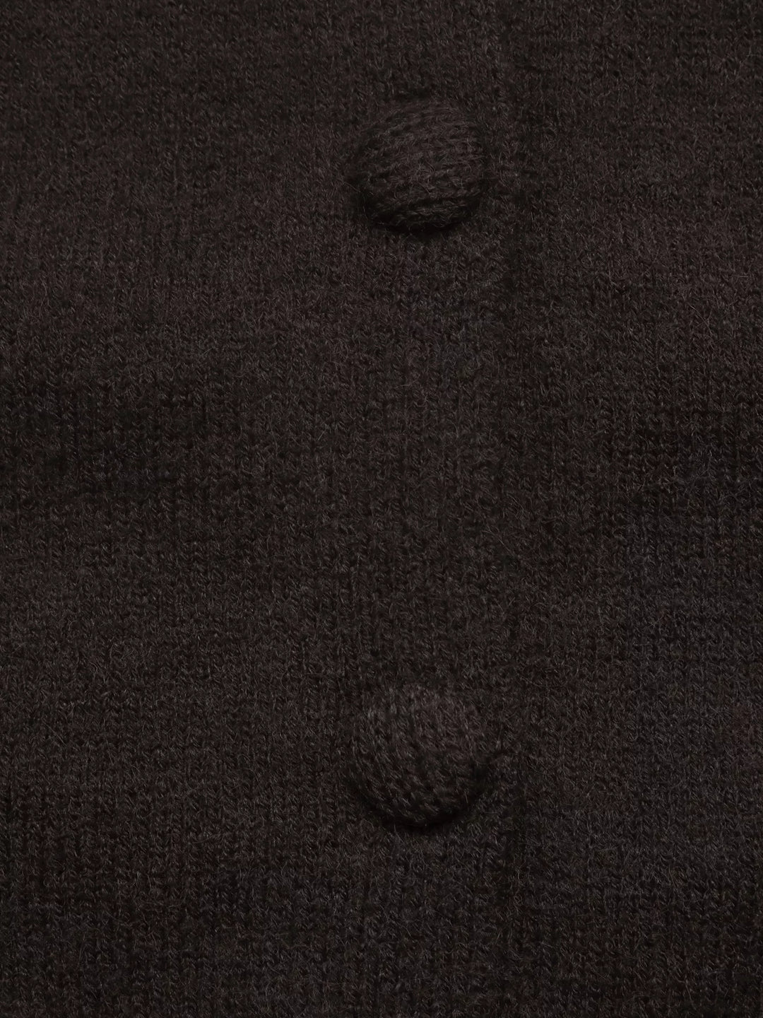 Crew Neck Button-Up Cardigan