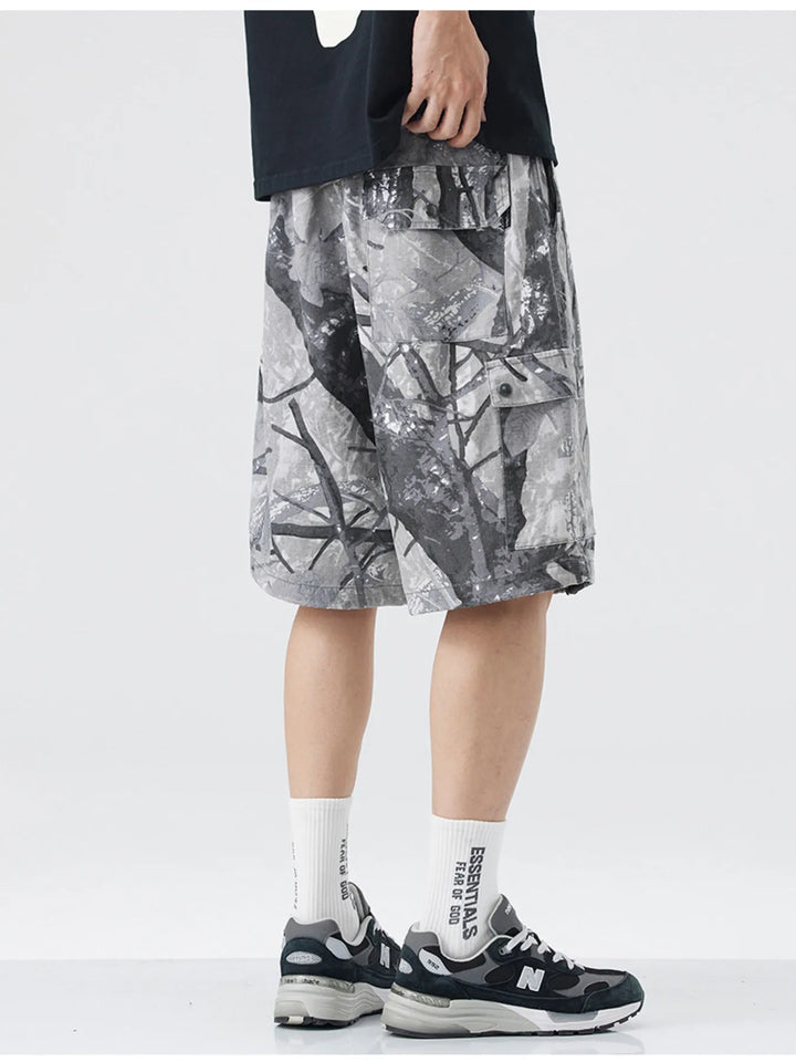 Men's Plus Size Camouflage Cargo Shorts