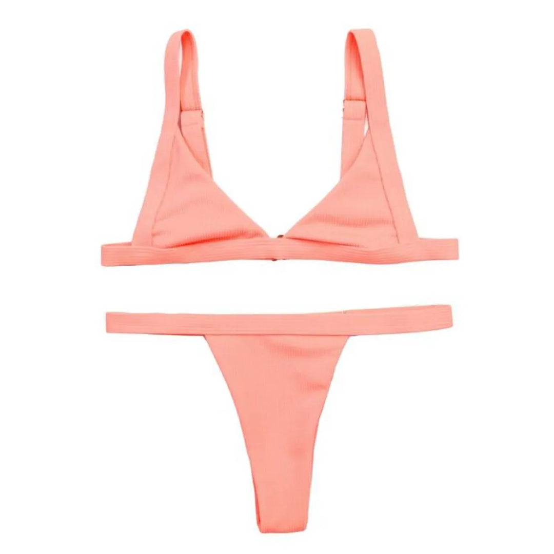 Deep-V Bikini Swimsuit