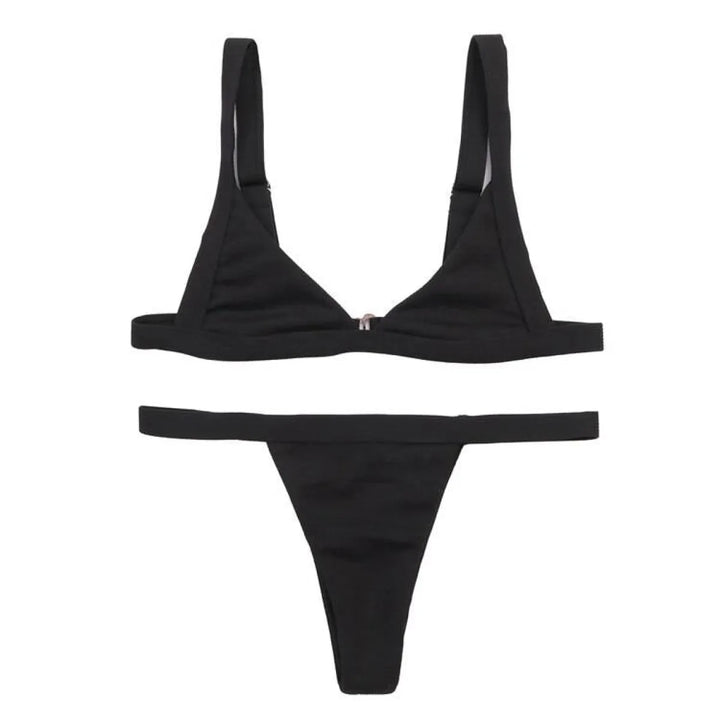 Deep-V Bikini Swimsuit