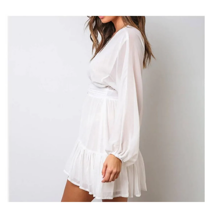 Deep-V Mini Dress