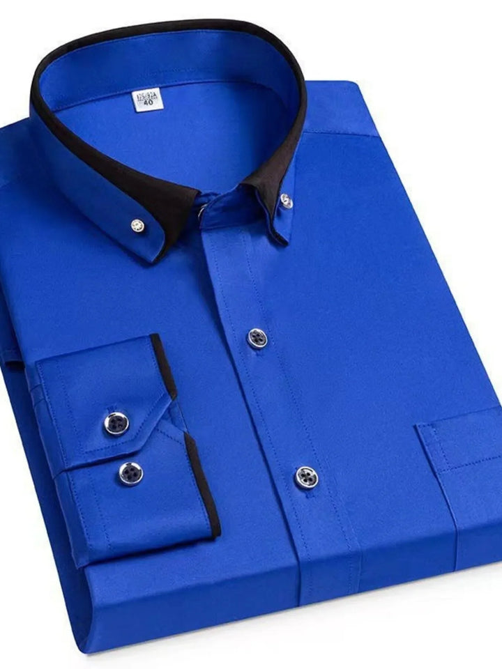 Men's Full Size Button Up Long Sleeve Shirt Plus Size