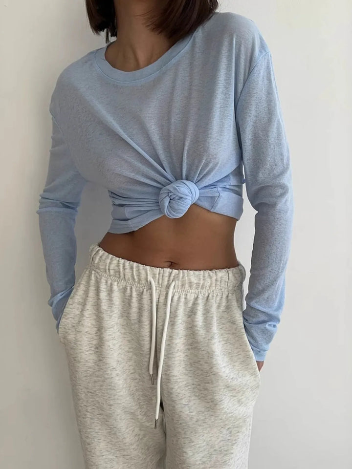 Knotted Long Sleeve T-Shirt