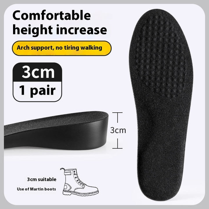 Male Invisible Shock-absorbing Inner Height Increasing Insole