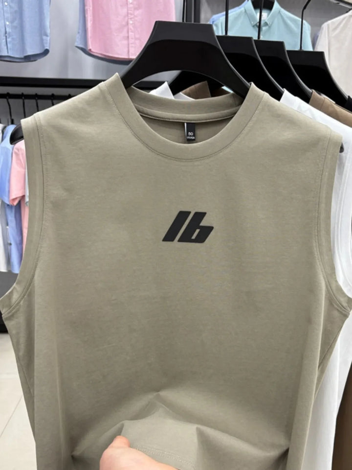 Men's Plus Size Round Neck Tank