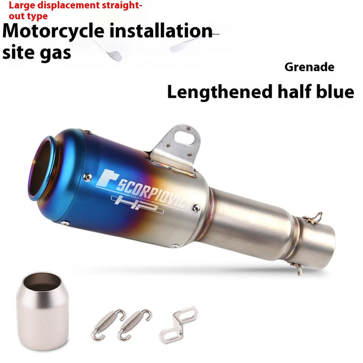 Motorcycle Modification Flower Cover Barrel Exhaust Pipe Universal