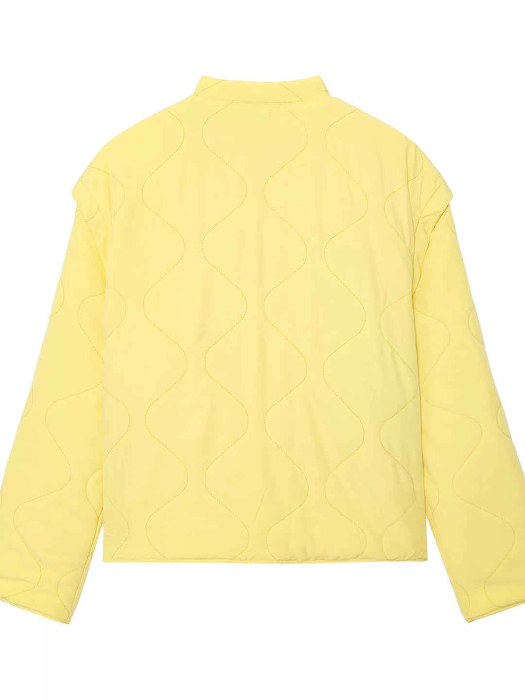 Quilted Lightweight Snap Down Puffer Jacket