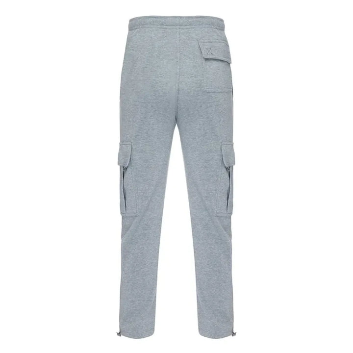 Men's Drawstring Cargo Pants – Loose Fit Wide-Leg Sweatpants