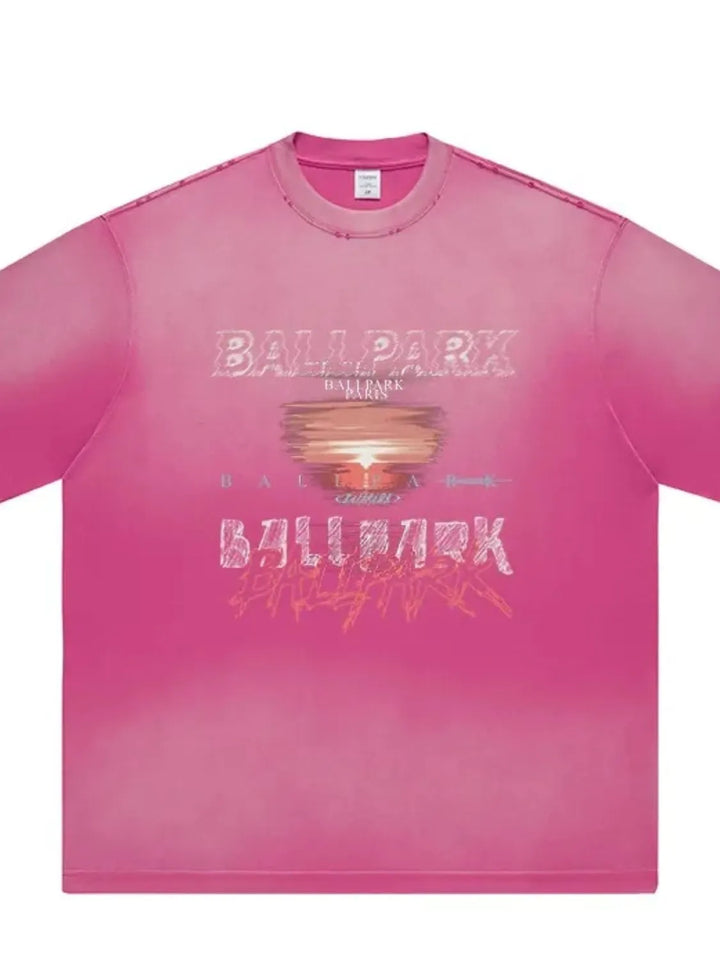 Men's Graphic Round Neck Short Sleeve T-Shirt