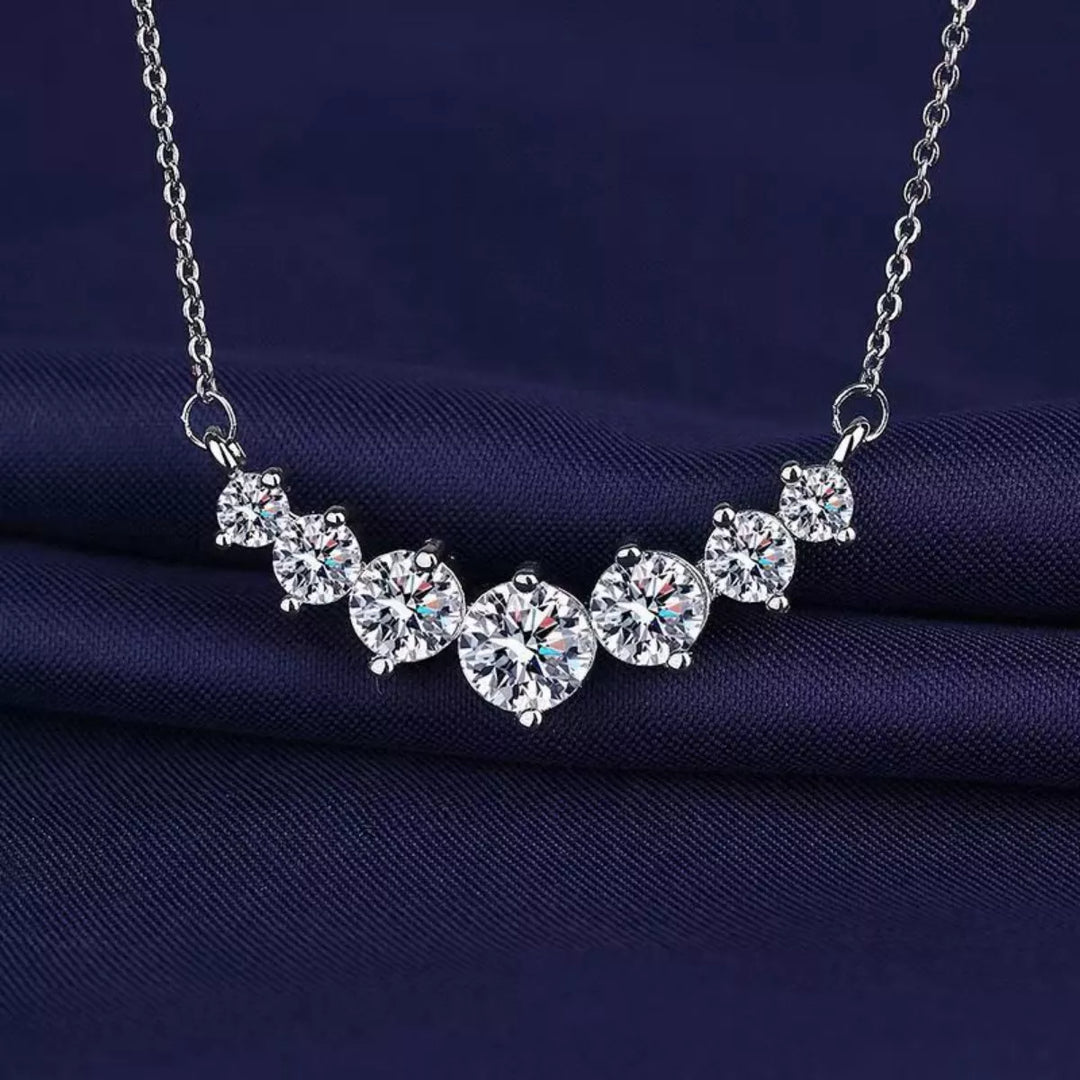 2.8 Carat Moissanite 925 Sterling Silver Necklace
