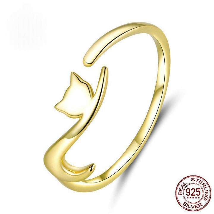 Fashionable And Minimalist Gold Open Ring